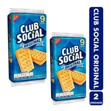 Galletas Club Social, Sabor Original - 2 Paquetes De 9un C/u