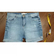 Short Bermuda De Jeans Portsaid Con Detalle