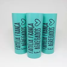 100 Copos Long Drink Tiffany Personalizado Família Agregados