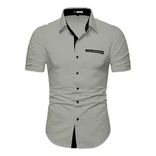 Camisa Juan Manga Corta Bitono Para Hombre