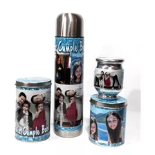 Hermosos Sets Materos Termo Mate Latas - Personalizados