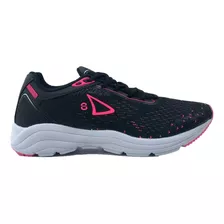 Zapatillas Seta Running Mujer 9800mb Negro-rosa Cli