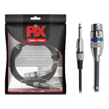 Cabo Microfone E Violão Mono Xlr / P10 2 Metros Profissional