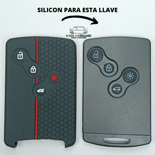 Silicn Funda Tarjeta Llave Renault Koleos Fluence Captur Co Foto 8