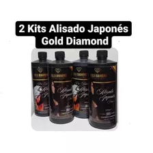 2 Kits Alisado Japonés Gold Diamond Litro - g a $28