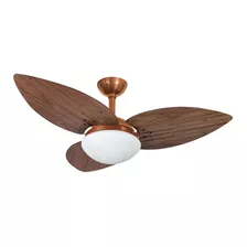 Ventilador Teto Infinity Lótus Cobre 3 Pás Imbuia 220 V 1025