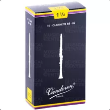 3 Palhetas P/clarinete Sib Tradicional N.1,5 Cr1015 Vandoren