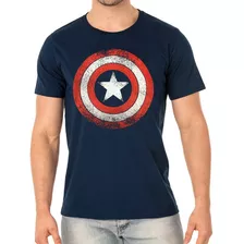 Camiseta Algodão Herói Capitão América - Envio Imediato