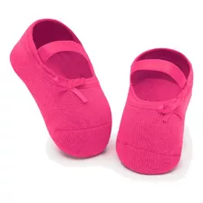 Meia Sapatilha Lacinho Pink 12-24 Meses Puket