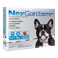 Nexgard Para Cães De 4,1 Á 10 Kg 3 Cp Antipulgas E Carrapato