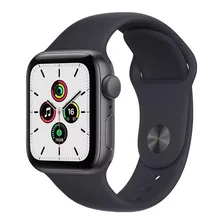 Apple Watch Se (gps, 40mm) - Caixa De Alumínio Cinza-espacial - Pulseira Esportiva Meia-noite
