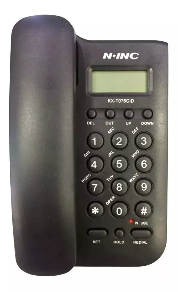 Teléfono Fijo N-inc Kx-t076cid Negro