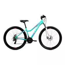 Mountain Bike Femenina Olmo Flash 295 S16 21v Frenos De Disco Mecánico Cambio Shimano Tourney Ty 300 Color Turquesa Con Pie De Apoyo 