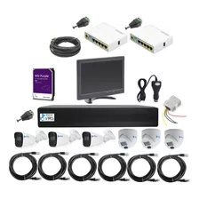 Kit Meriva Nvr+6cam Poe + Monitor Para Tracto Camion