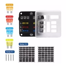 Caja Porta Fusibles Autos Casa Camper 6 Vias 12v 