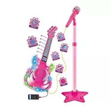 Micrófono Karaoke Con Guitarra Musical Infantil
