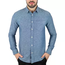 Camisa Linho Versatiold Chumbo + Frete Grátis