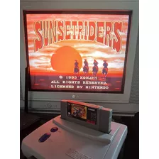 Sunset Riders Snes Super Nintendo Paralela Funcionando 