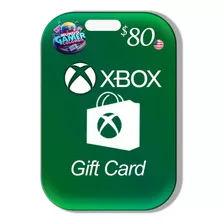 Tarjeta Xbox 80 Usd Region Usa (entrega Inmediata)