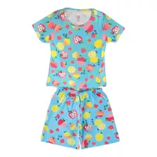 Pijama Infantil Conjunto Curto Menina Verão Jardim Malwee