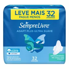 Absorvente Adapt Plus Com Abas 32 Unidades Sempre Livre