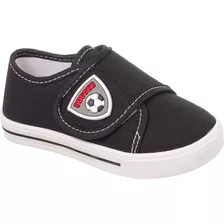 Tenis Infantil Menino Com Velcro Confortavel Estilo Escola