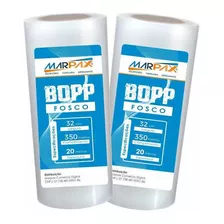 Kit 02 Bobinas Bopp Fosco Para Laminação A3 32cmx350m Marpax