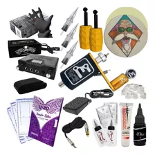 Kit Tatuagem Iniciante Máquina Profissional Com Cartucho