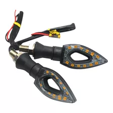 Guiño Para Moto Faro X2 Luz Ambar Universal Alta Calidad