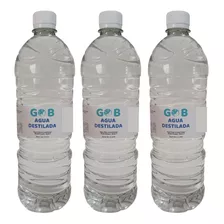 Agua Destilada - Desmineralizada - Gob - 1 Litro (3 Pack)