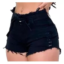 Kit 3 Shorts Jeans Hot Pants Cintura Alta Anitta Atacado Cós