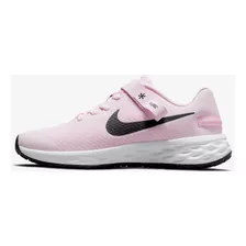 Tênis Nike Revolution 6 Flyease Infantil Cor Rosa Tamanho 35 Br