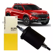 Filtro De Combustivel Mahle Kl582 Fiat Toro 1.8 16v Flex Etorq 2.4 16v Freedom 2016 2017 2018 2019 2020