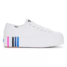 Tenis Para Mujer Keds Blanco Azul Wf67444