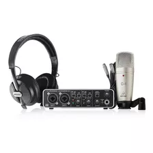 Kit Grabacion Behringer Studio Umc202hd Mic C1 Hps5000 Cable