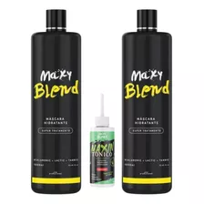 2 Maxy Blend Tratamento Reestruturante 1 Litro + Tônico