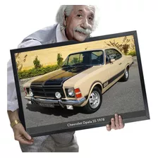 Quadro E Moldura Muscle Cars American Cars V8 A2 60x42cm