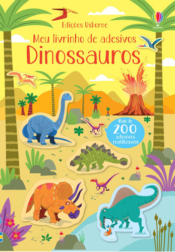 Livro Infantil - Dinossauros: Meu Livrinho De Adesivos - Edi