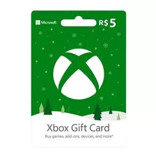 Cartão Presente Microsoft Gift Card Xbox Brasil R$ 5 Reais