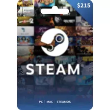 Tarjeta De Steam 215