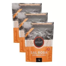 Kit 3 Sal Rosa Do Himalaia Smart Fino 500g