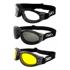 Global Vision Eliminator Paquete De Gafas Acolchadas Para Mo