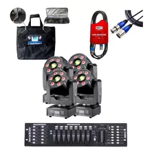 Kit Bag Moving + Moving Prisma Wash 60w + Mesa Dmx 512