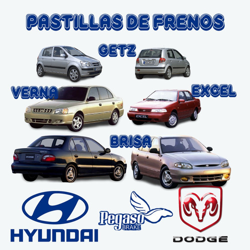 Pastilla De Freno Hyundai Getz, Brisa, Excel Accent 7376