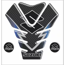 Tankpad Resinado Frontal Suzuki Gladius Preto 2 Carbono