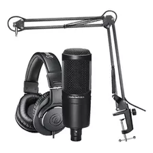 Pack Microfono De Estudio Audio-technica At2020pk Nuevo