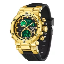 Reloj Electrónico Sanda 6175 De Doble Pantalla Para Hombre