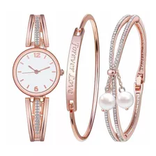 Reloj Mujer Souarts A000b60d9 Cuarzo 25mm Pulso Oro Rosa