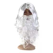 Winomo Santa Wig And Beard Set Blanco Disfraz