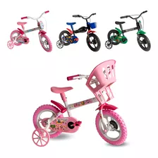Bicicleta Infantil Aro 12 Infantil Rodinhas Menino Menina
